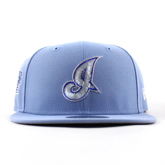 Cleveland Indians Jacobs Field New Era 59Fifty Fitted Hat (Birdseye Blue Gray Under Brim)