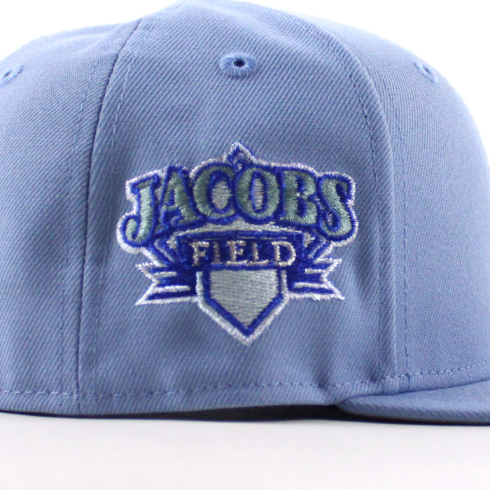 Cleveland Indians Jacobs Field New Era 59Fifty Fitted Hat (Birdseye Blue Gray Under Brim)