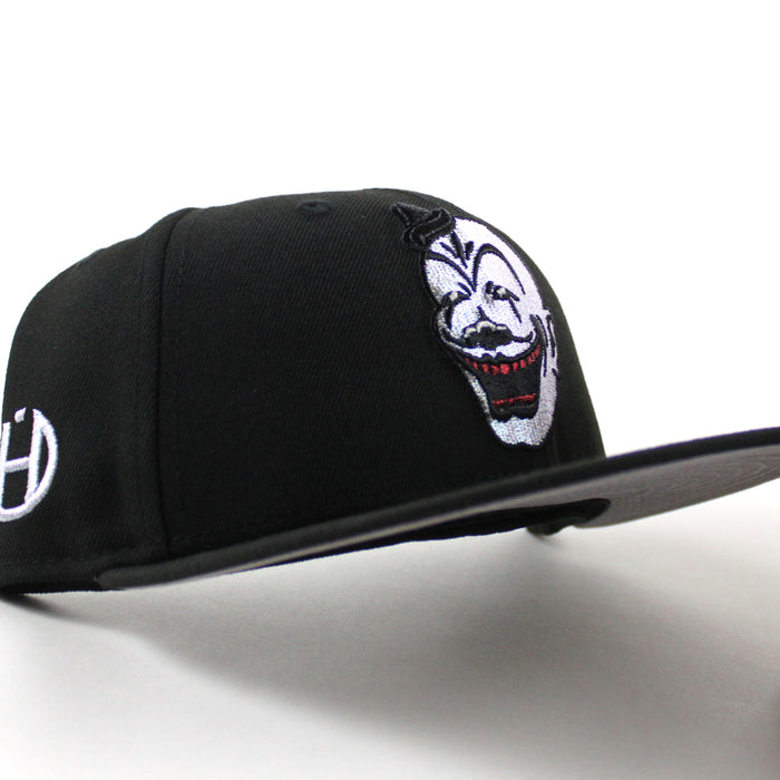 CLOWN HALFTIME New Era 59Fifty Fitted Hat (Black Gray Under Brim)