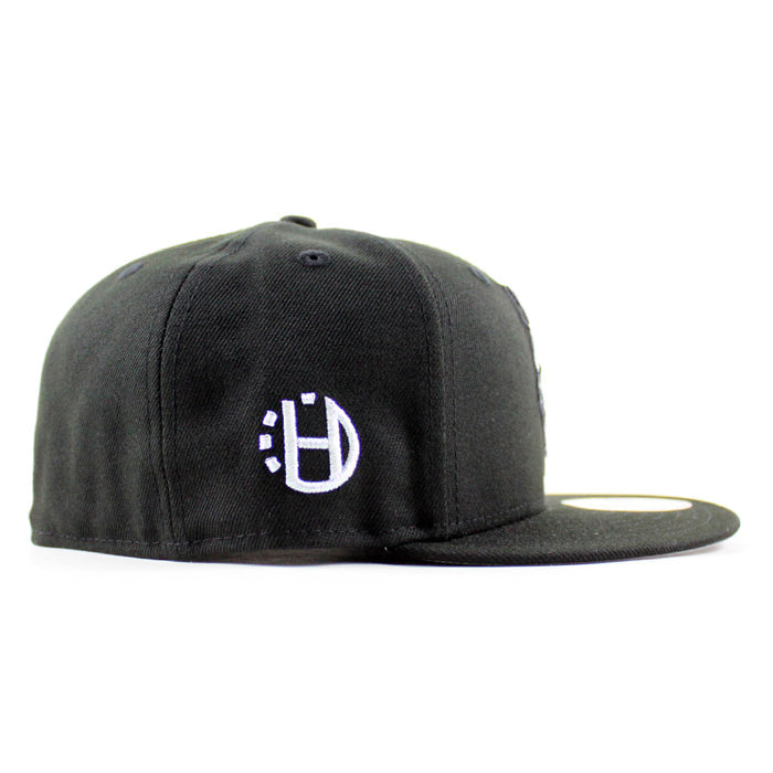 CLOWN HALFTIME New Era 59Fifty Fitted Hat (Black Gray Under Brim)