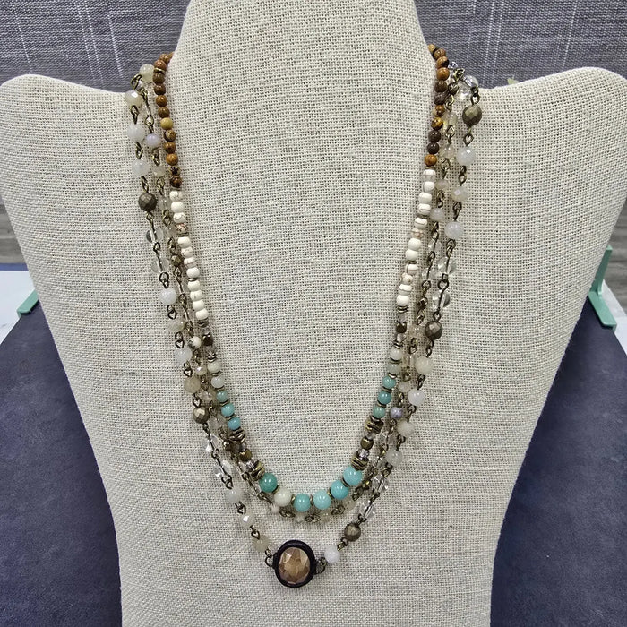 stone necklace w/pendant Dlyan T Designs