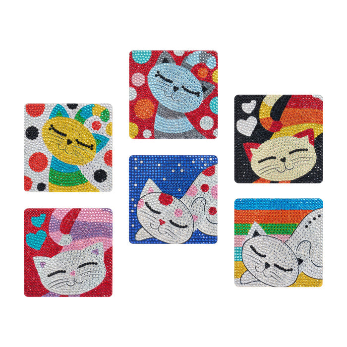 Coasters - Cats - Diamond Art Club DIY Kit