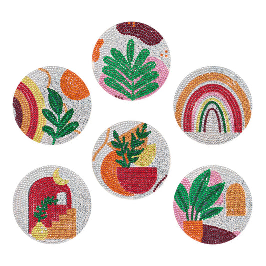 Coasters - Plants - Diamond Art Club DIY Kit