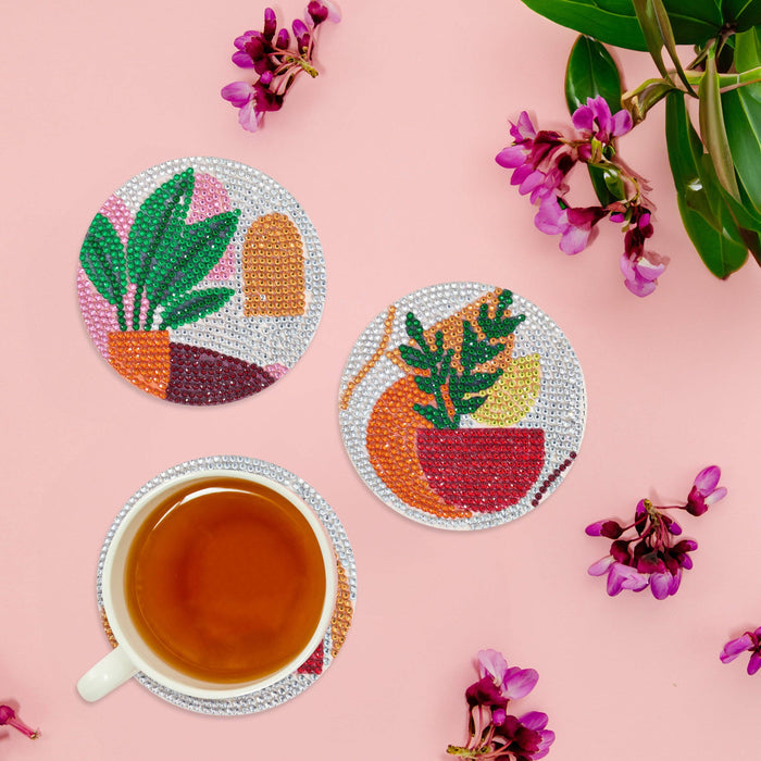 Coasters - Plants - Diamond Art Club DIY Kit
