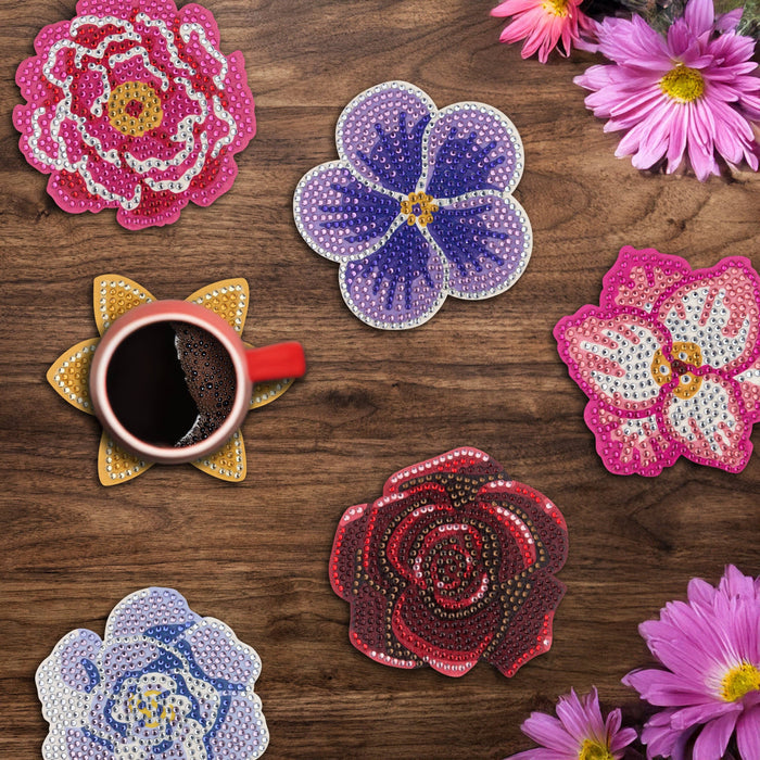 Coasters - Spring Blossom - Diamond Art Club DIY Kit