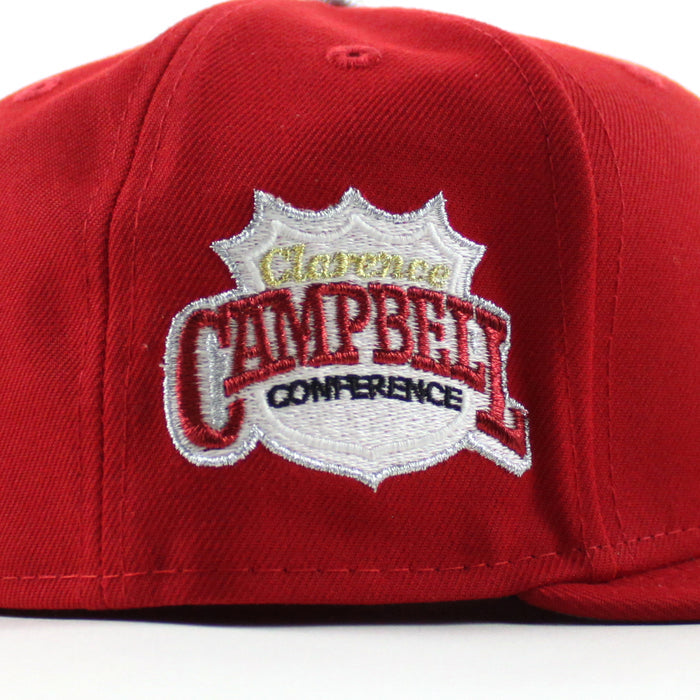 COLORADO AVALANCHE Cambelle Conference  New Era 59Fifty Fitted Hat (Scarlet Red Gray Under brim)