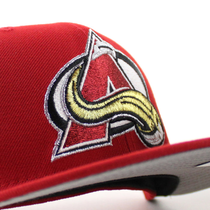 COLORADO AVALANCHE Cambelle Conference  New Era 59Fifty Fitted Hat (Scarlet Red Gray Under brim)