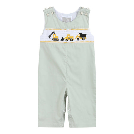 Construction Smocked Overalls: 18-24M