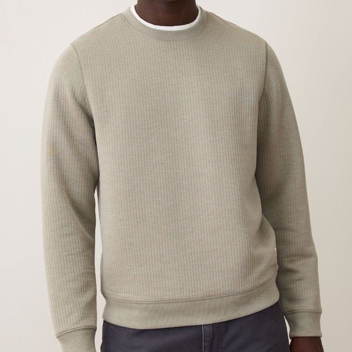 Corbet Quilted Crewneck Taupe