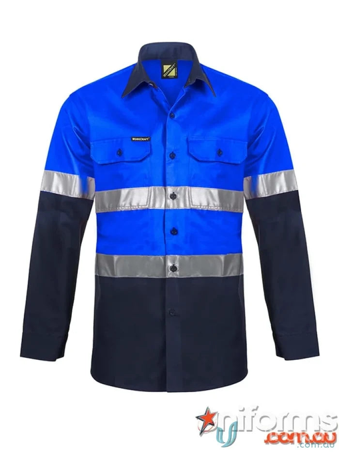 WorkCraft WS4132 Cotton L/S Shirt With CSR Tape