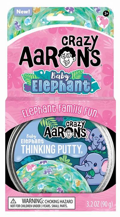 Crazy Aarons Putty Baby Elephant