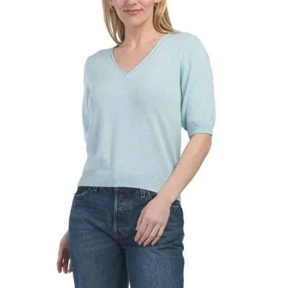 Crush Cashmere Koda V-neck Tee