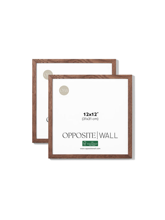 Dark Oak Frame (2 Pack), 12x12 in | 31x31 cm
