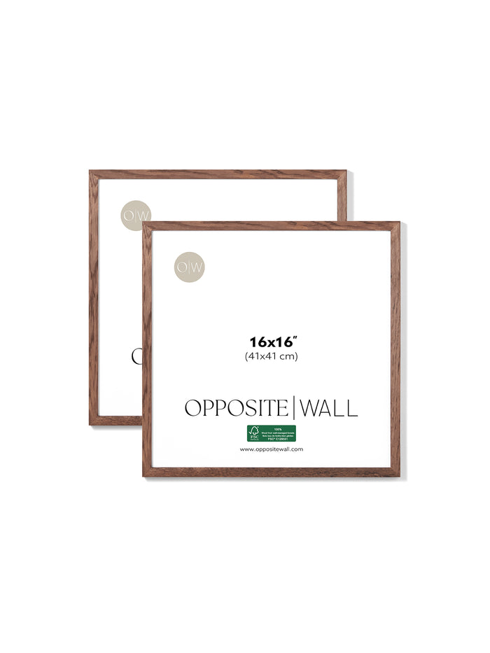 Dark Oak Frame (2 Pack), 16x16 in | 41x41 cm