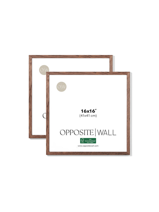Dark Oak Frame (2 Pack), 16x16 in | 41x41 cm