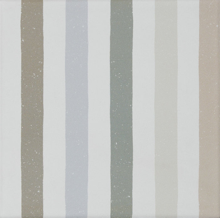 Striped tile with vertical lines.