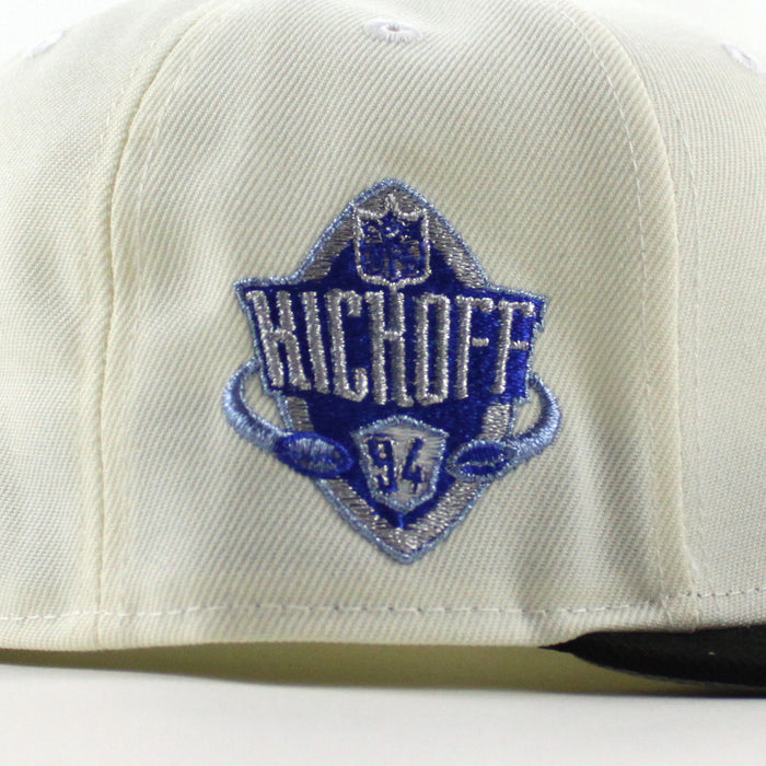 Denver Broncos Kick Off 1994 New Era 59Fifty Fitted Hat (Chrome White Black Gray Under Brim)