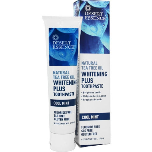 Desert Essence Natural Tea Tree Oil Whitening Plus Toothpaste Cool Mint 176g