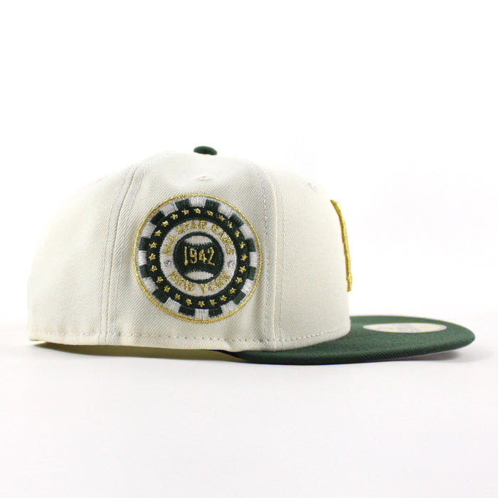 Detroit Tigers 1942 All Star Game Poker Chip New Era 59Fifty Fitted Hat (Chrome White Mountain Green Gray Under Brim)