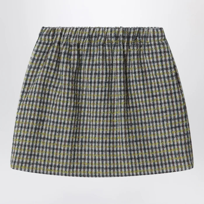 Douuod - Checked shirt in a wool blend Brand 4Y