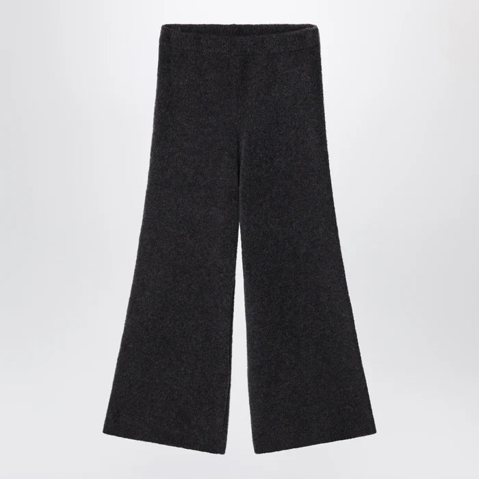 Douuod - Ebony brown bouclé knit trousers Brand 4Y