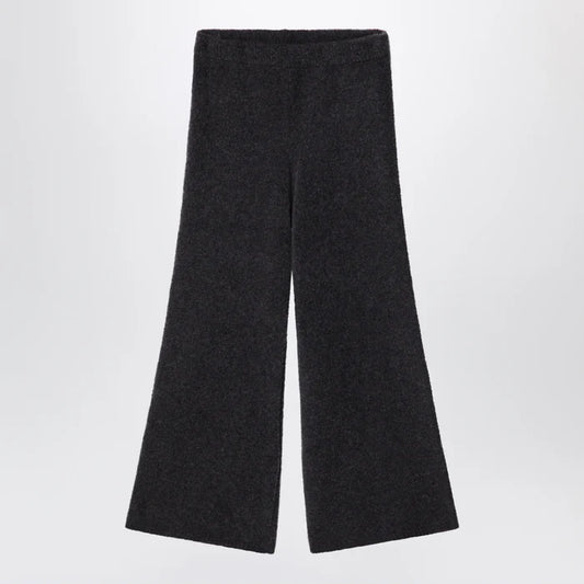 Douuod - Ebony brown bouclé knit trousers Brand 4Y