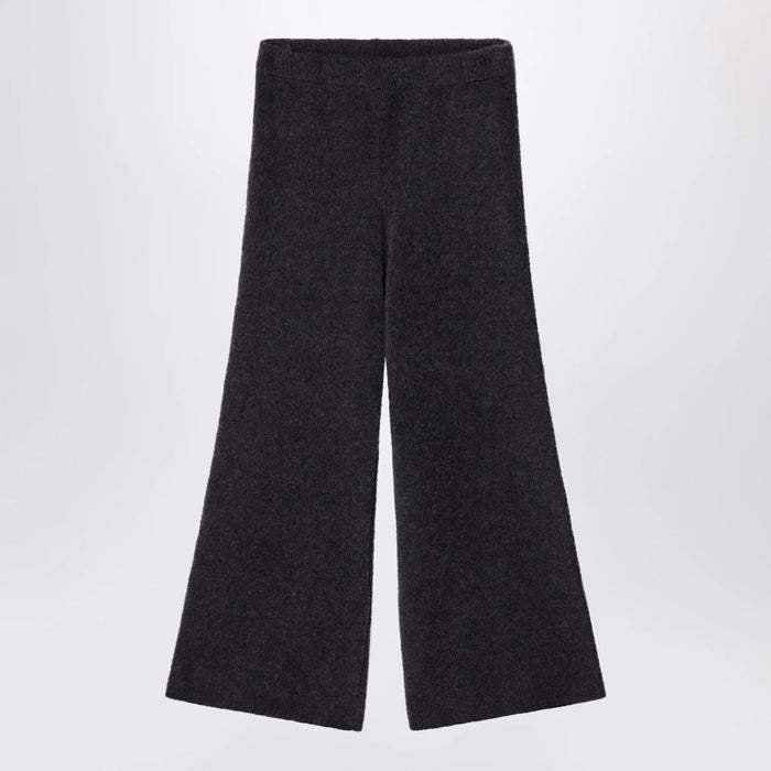 Douuod - Ebony brown bouclé knit trousers