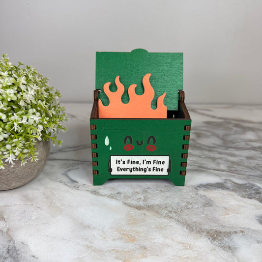 Dumpster Fire Desk Organizer