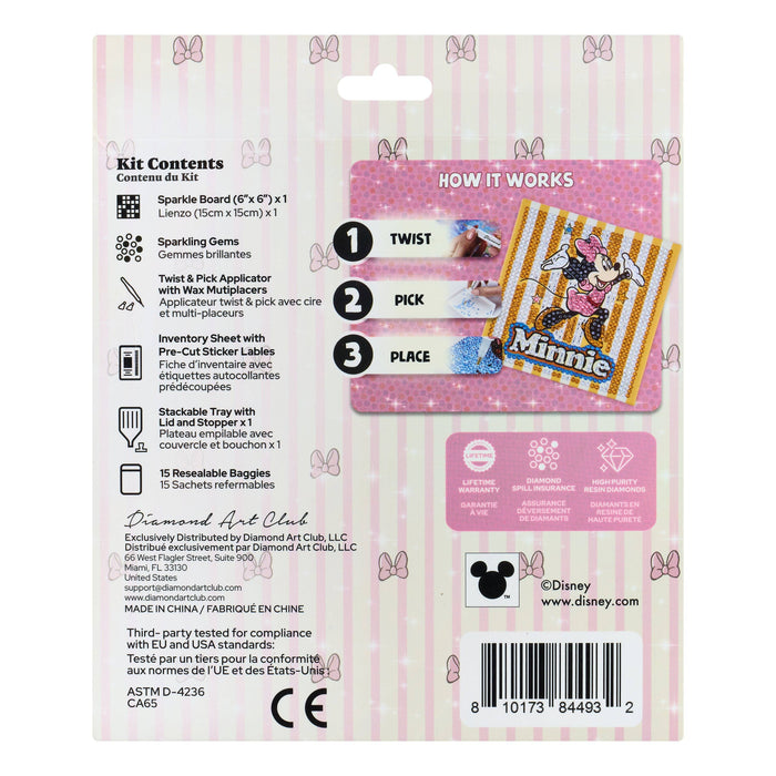 Easy Gem™ Sparkle Boards – Minnie™ Joy - Diamond Art Club DIY Kit