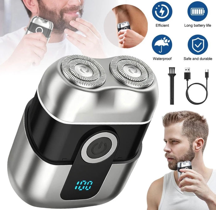 Electric Shaver With LCD Screen Magnetic Blade Head USB Rechargeable