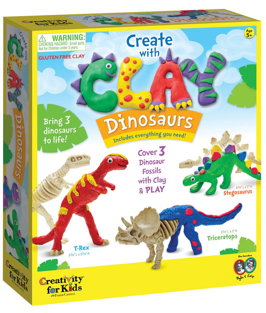 Faber-Castell Create with Clay Dinosaurs Craft Kit