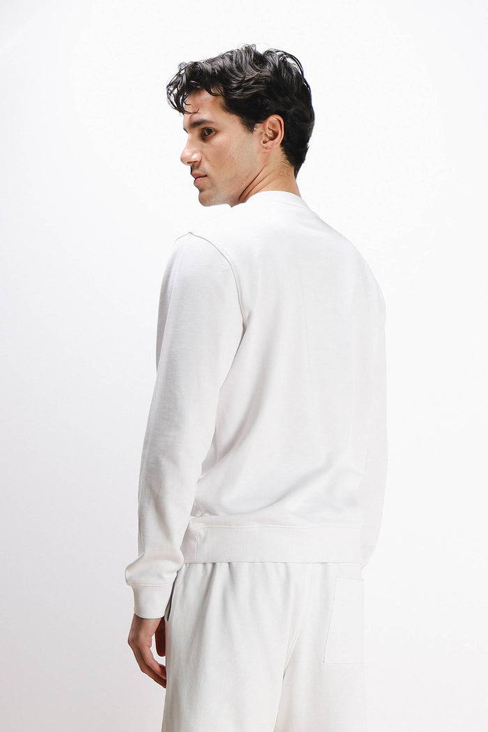 FELPA GIROCOLLO BASIC BIANCO
