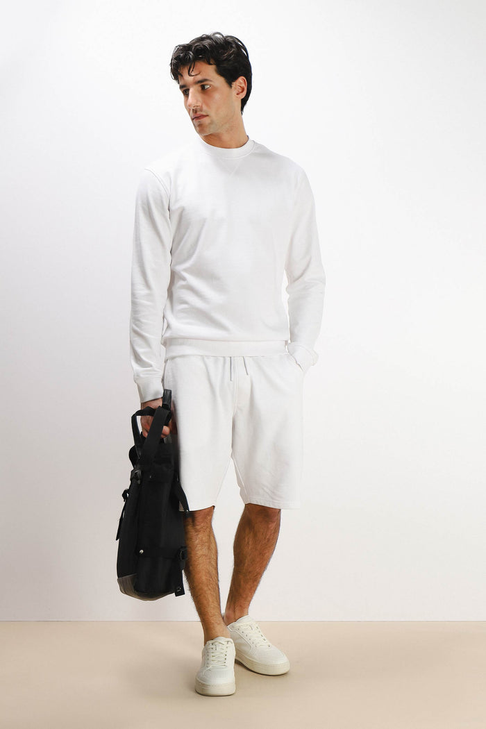 FELPA GIROCOLLO BASIC BIANCO