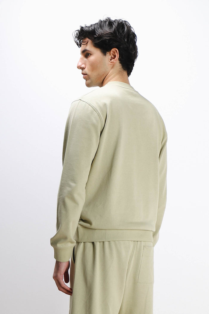 FELPA GIROCOLLO BASIC KAKI