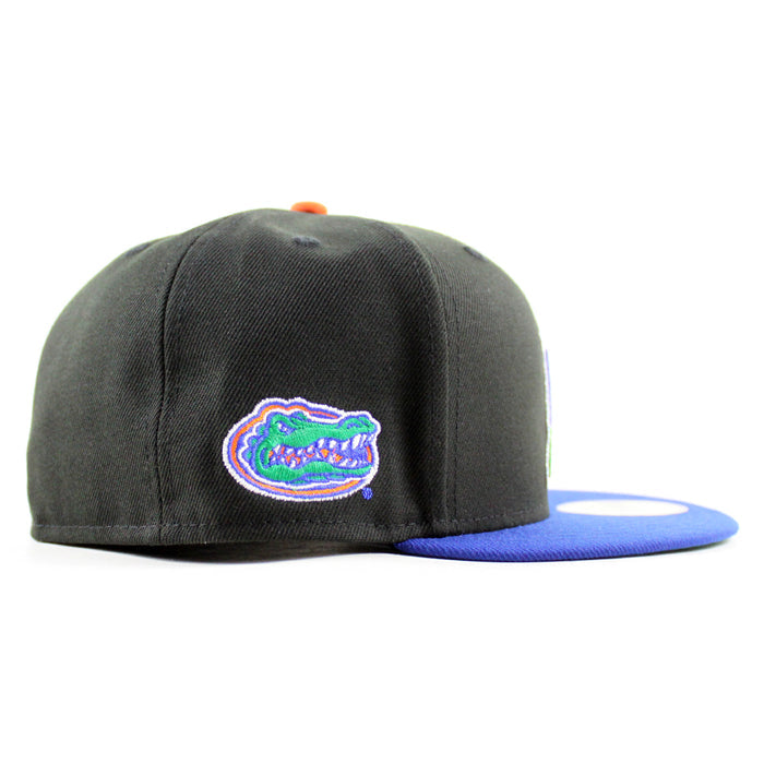 Florida Marlins x Florida Gators New Era 59Fifty Fitted Hat (Black Royal Blue Green Under brim)