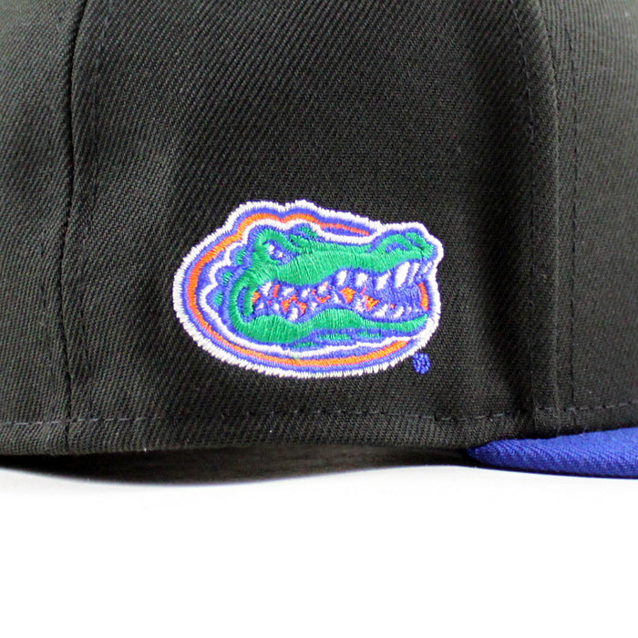 Florida Marlins x Florida Gators New Era 59Fifty Fitted Hat (Black Royal Blue Green Under brim)