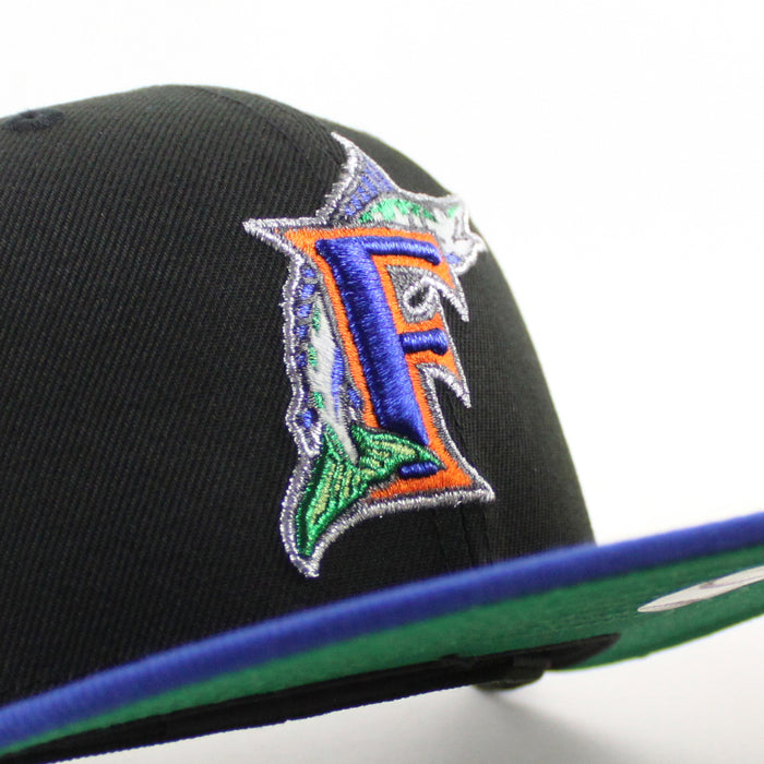Florida Marlins x Florida Gators New Era 59Fifty Fitted Hat (Black Royal Blue Green Under brim)