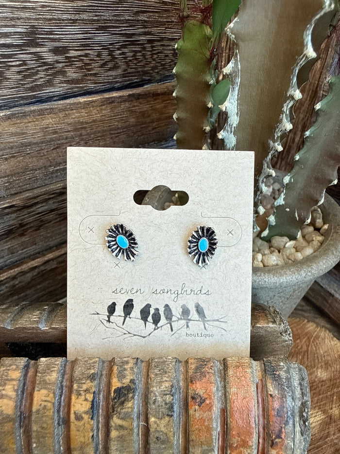 Fluted Oval Mini Stud Earrings -  4 Colors