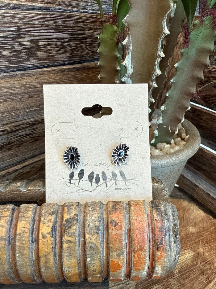 Fluted Oval Mini Stud Earrings -  4 Colors