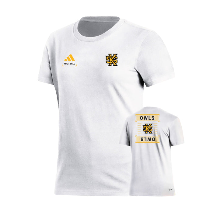FOOTBALL : Women's Fresh Short Sleeve Tee  - White