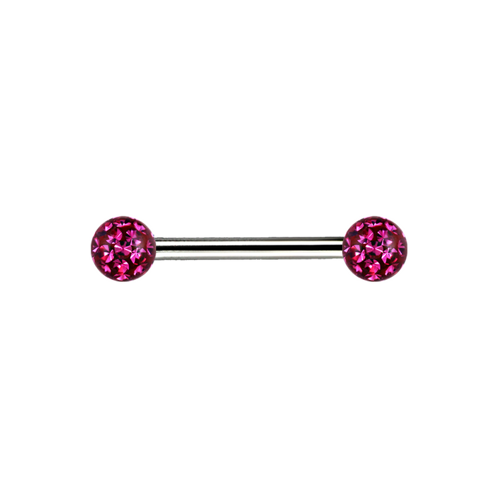 14g Titanium Ferido Jewel Bar Fuchsia 12mm / Titanium / Fuchsia Barbell