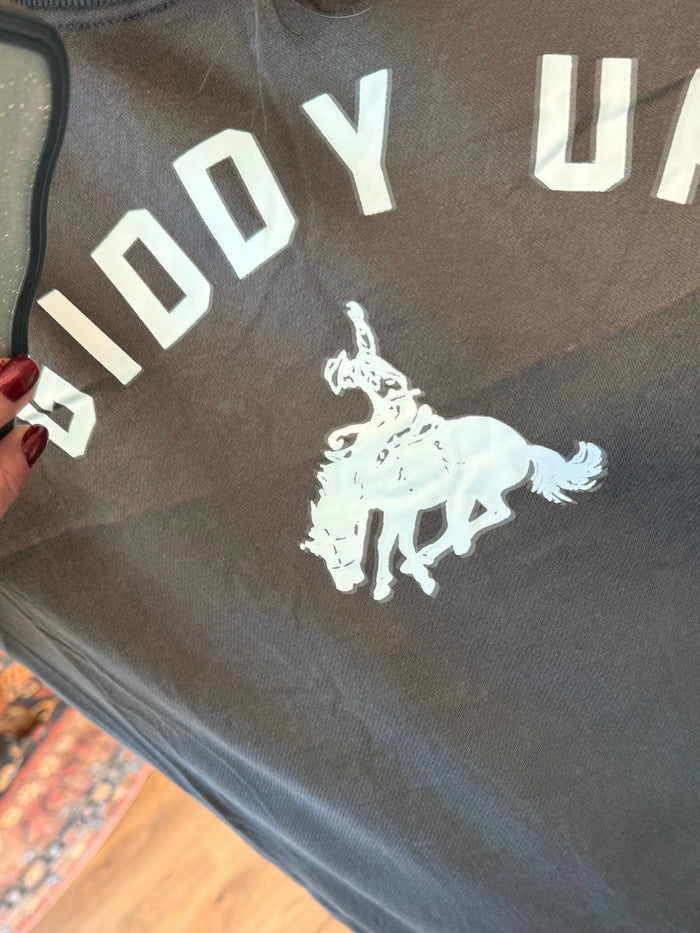 Giddy Up Bronc Charcoal Sweatshirt