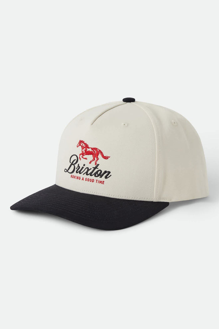 Unisex Good Times NetPlus Snapback in the color Black/Whitecap - Front Product View