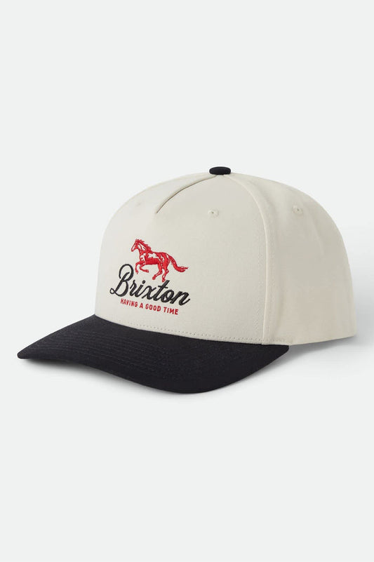 Unisex Good Times NetPlus Snapback in the color Black/Whitecap - Front Product View