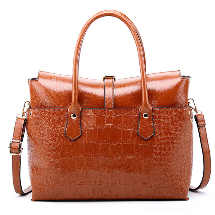 H1321 - Fashion crocodile pattern single-shoulder Handbag