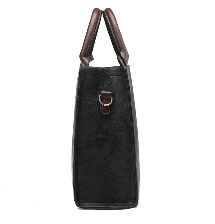 H1582 - Black Fashion Handbag Set