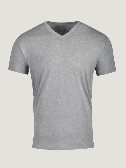 Heather Grey V-Neck Tee | Fresh Clean Threads