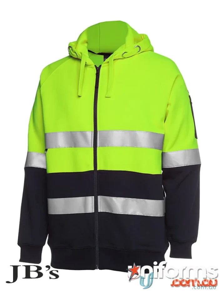 High-vis hooded sweatshirt from HiVis D+N Fleecy Hoodie, perfect for workwear or uniforms