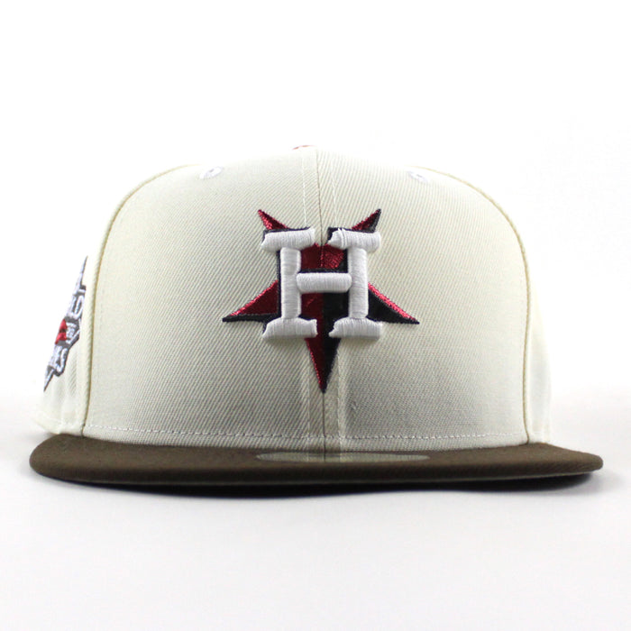 Houston Astros 2022 World Series New Era 59Fifty Fitted Hat (Chrome White Walnut Brown Gray Under Brim)