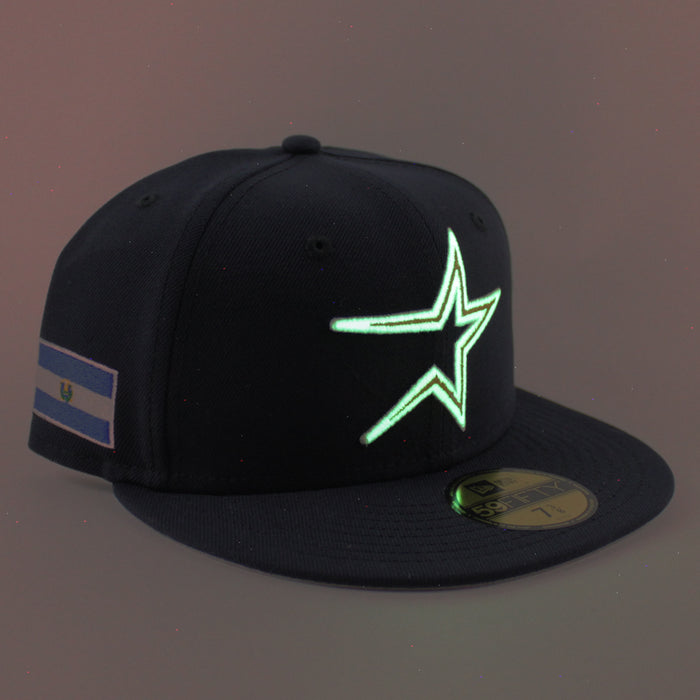 Houston Astros El Salvador New Era 59Fifty Fitted Hat (Navy Gray Under Brim)